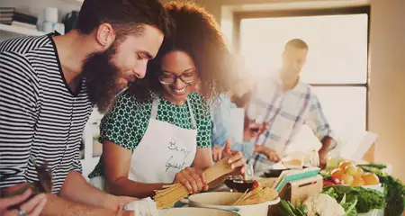 couple cooking class
