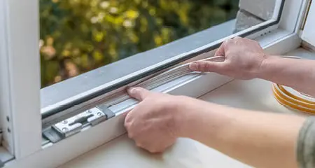 Adding weather stripping to window