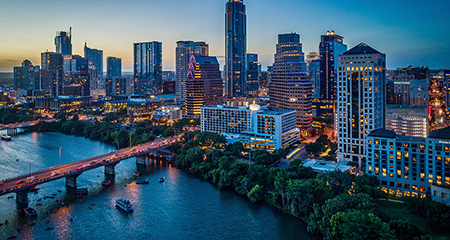 Photograph of a cityscape in Texas