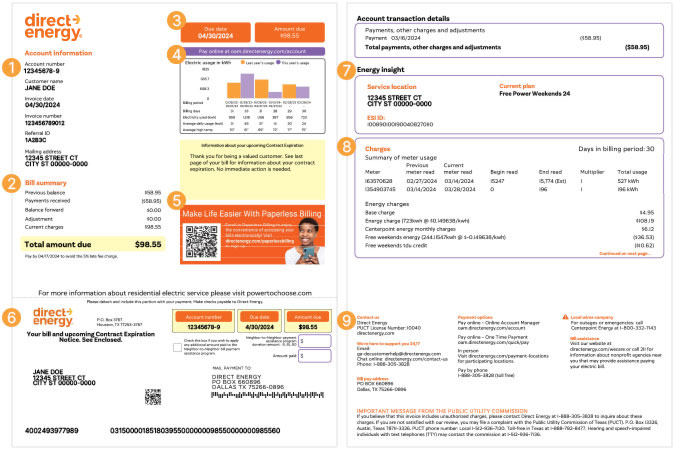 Understanding your bill overview